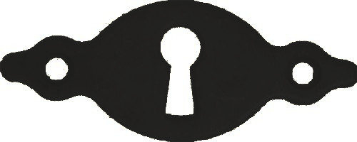 Επιστόμιο κλειδιού για συρτάρια μαύρο